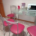 Кухонный стол стеклянный и стулья, Челябинск