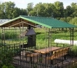 Беседка металлическая садовая на 8 мест, Челябинск