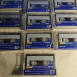 Аудиокассеты SONY super EF-90 синие, Челябинск