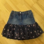 Шикарная  джинсовая юбка на девочку, Челябинск