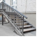 Металлическая лестница для входа в магазин, Челябинск